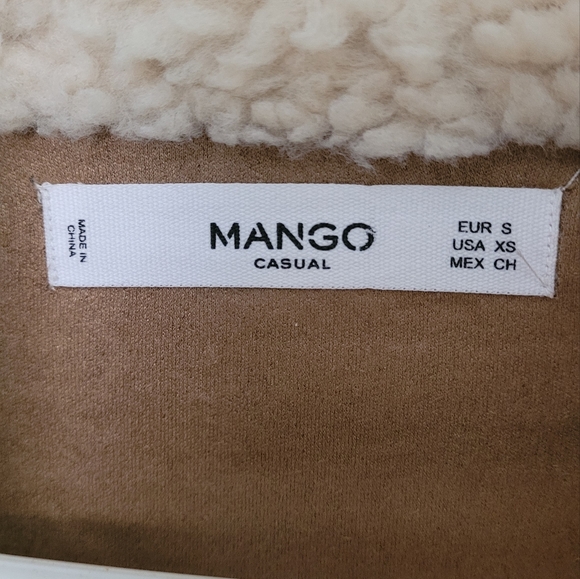 Mango 3 button sherpa jacket - Picture 2 of 11